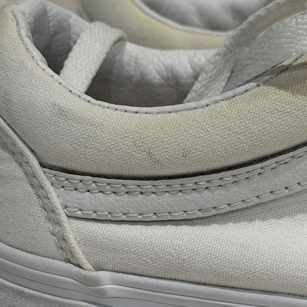 Vans Old Skool Platform Sneakers Men 6.5  Women 8.5 White Skater Casual 721356